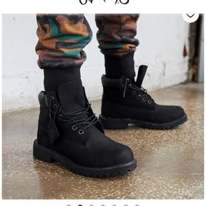 Timberland Kids Black Boots